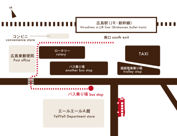 MAP_駅南口バス乗り場